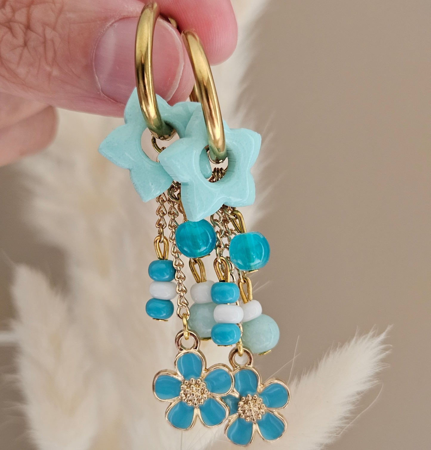 Boucles d'oreilles 3 en 1