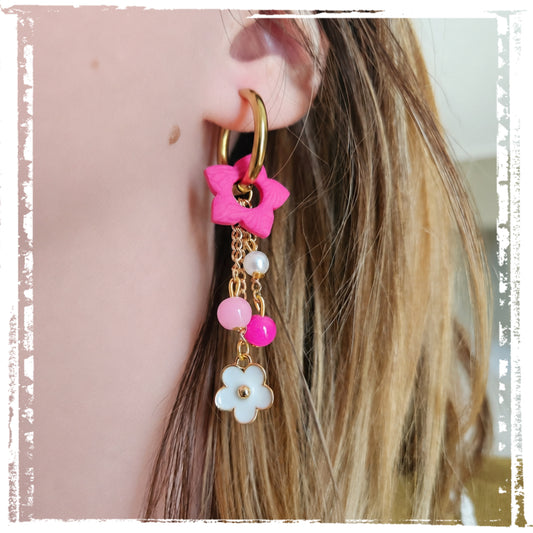 Boucles d'oreilles 3 en 1
