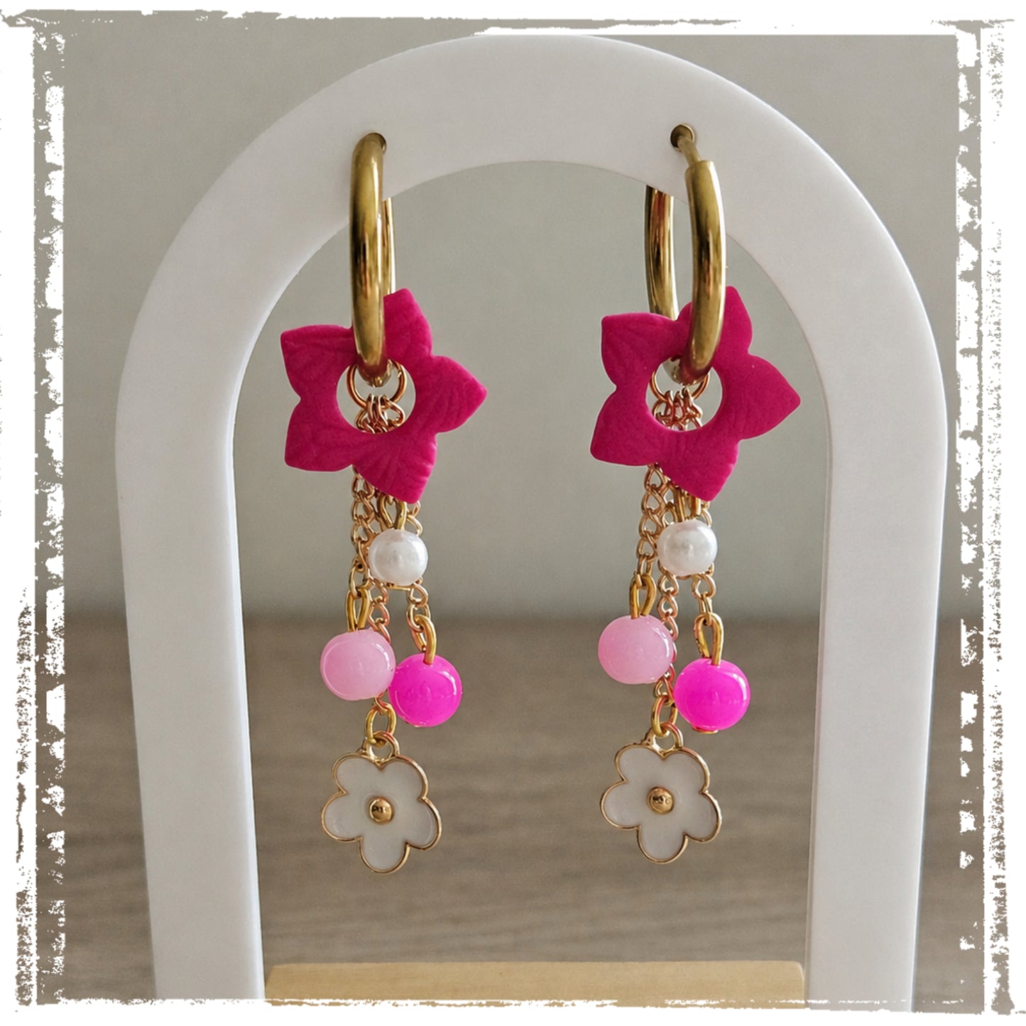 Boucles d'oreilles 3 en 1