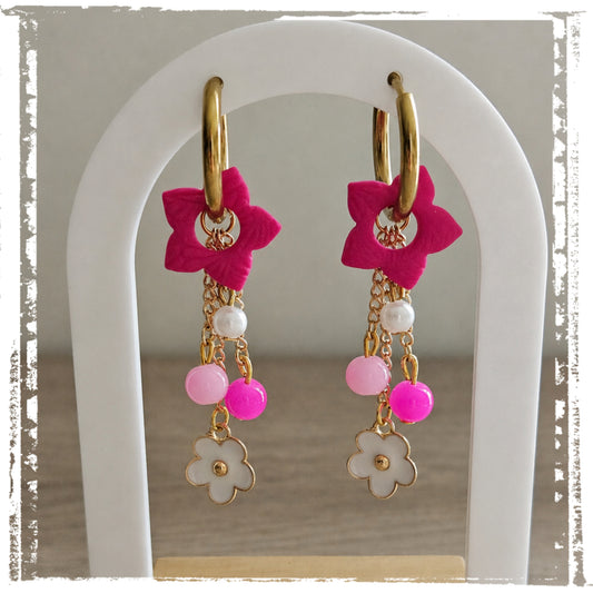 Boucles d'oreilles 3 en 1