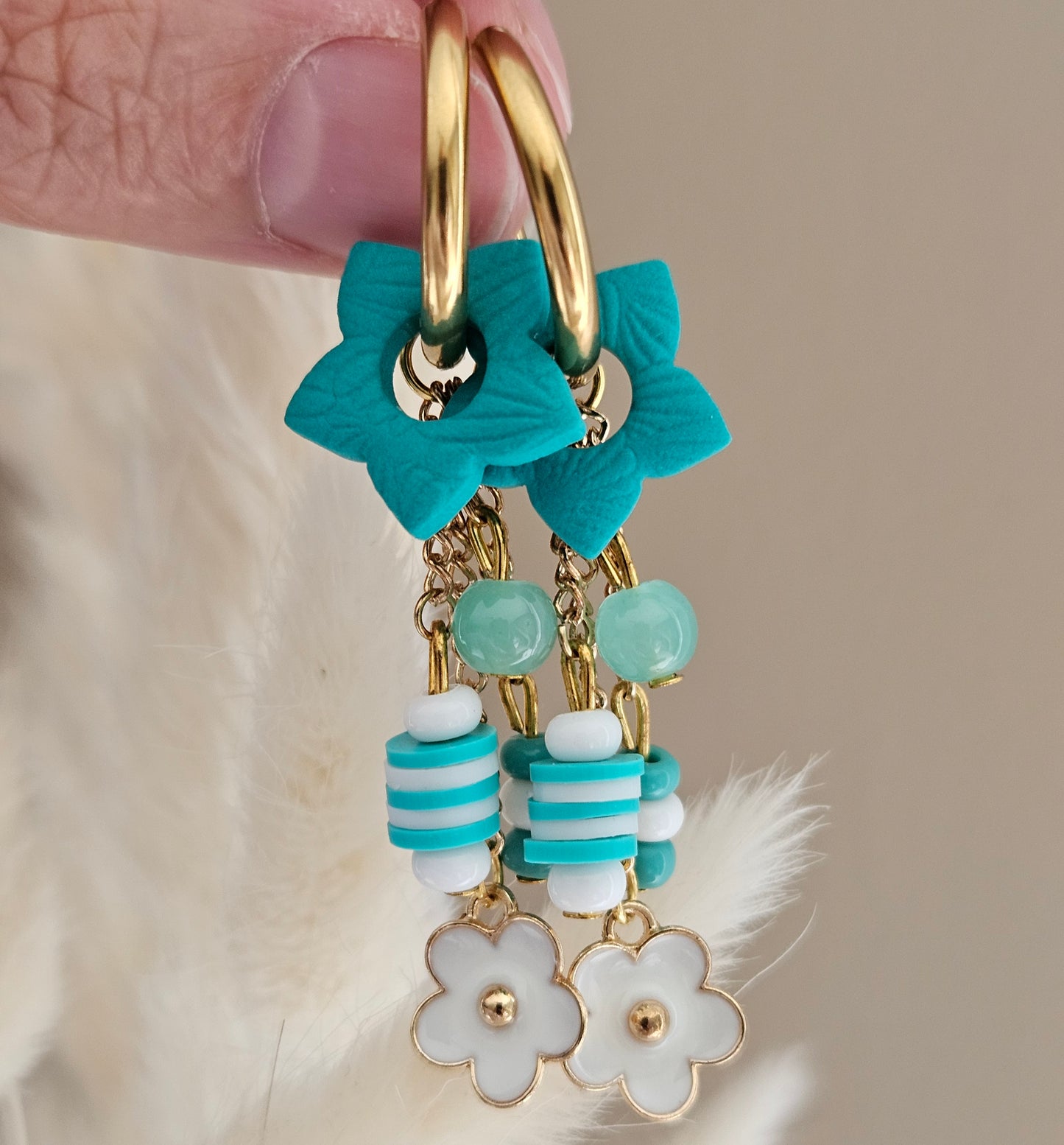 Boucles d'oreilles 3 en 1